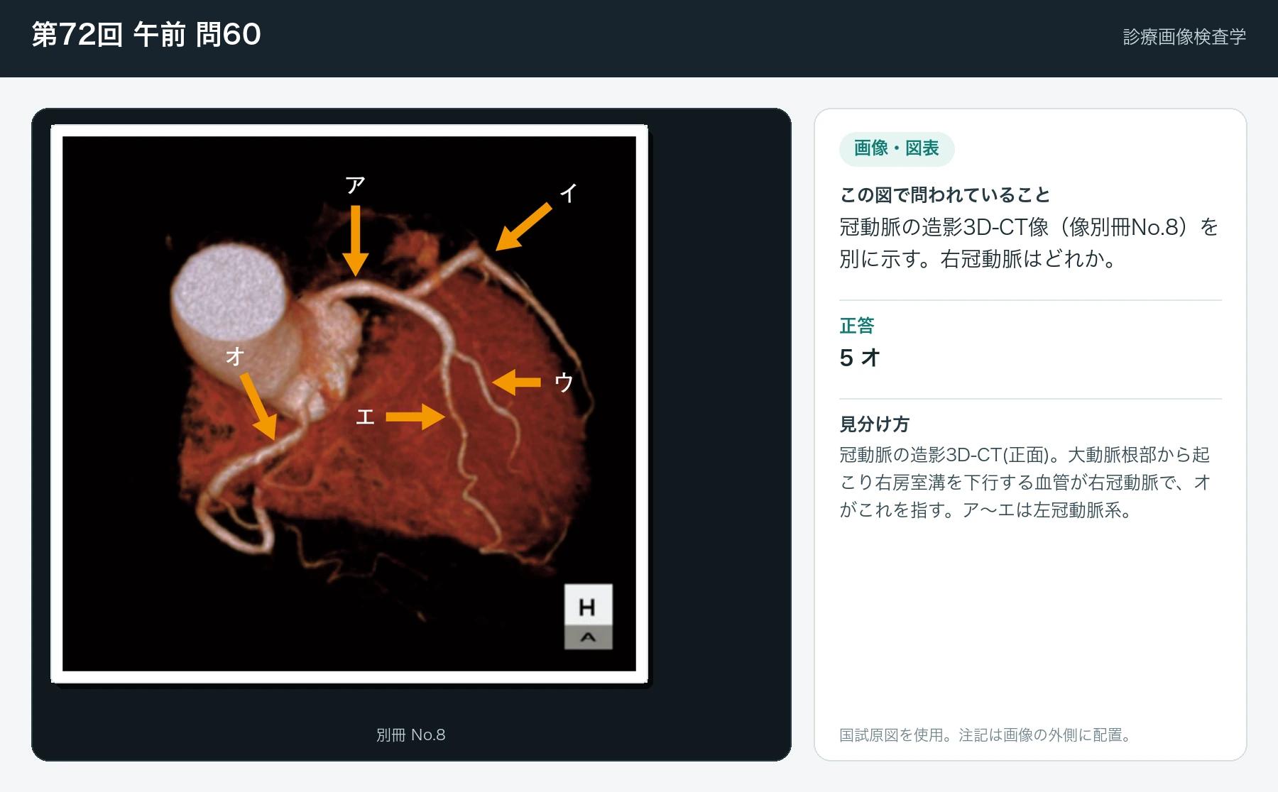 第72回 午前 問60の画像と見分け方