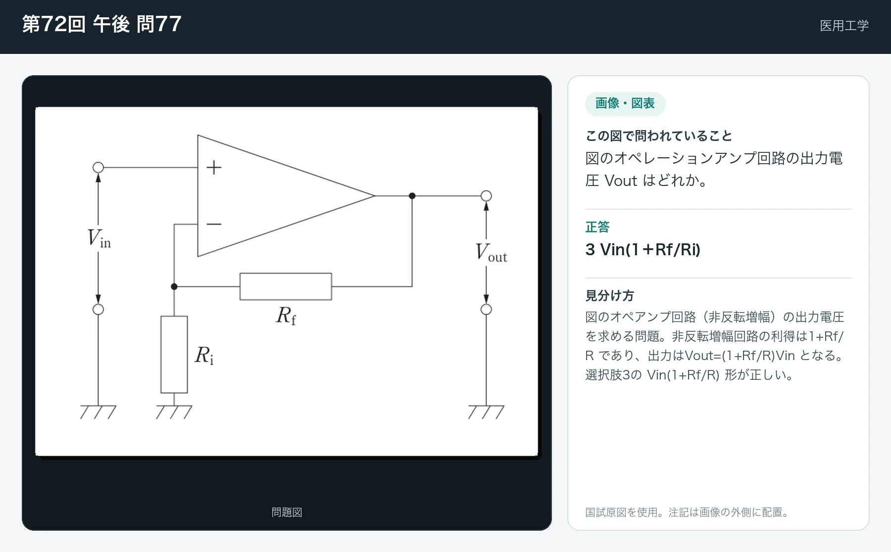 第72回 午後 問77の画像と見分け方