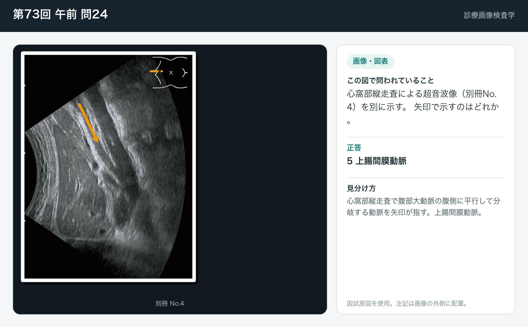 第73回 午前 問24の画像と見分け方