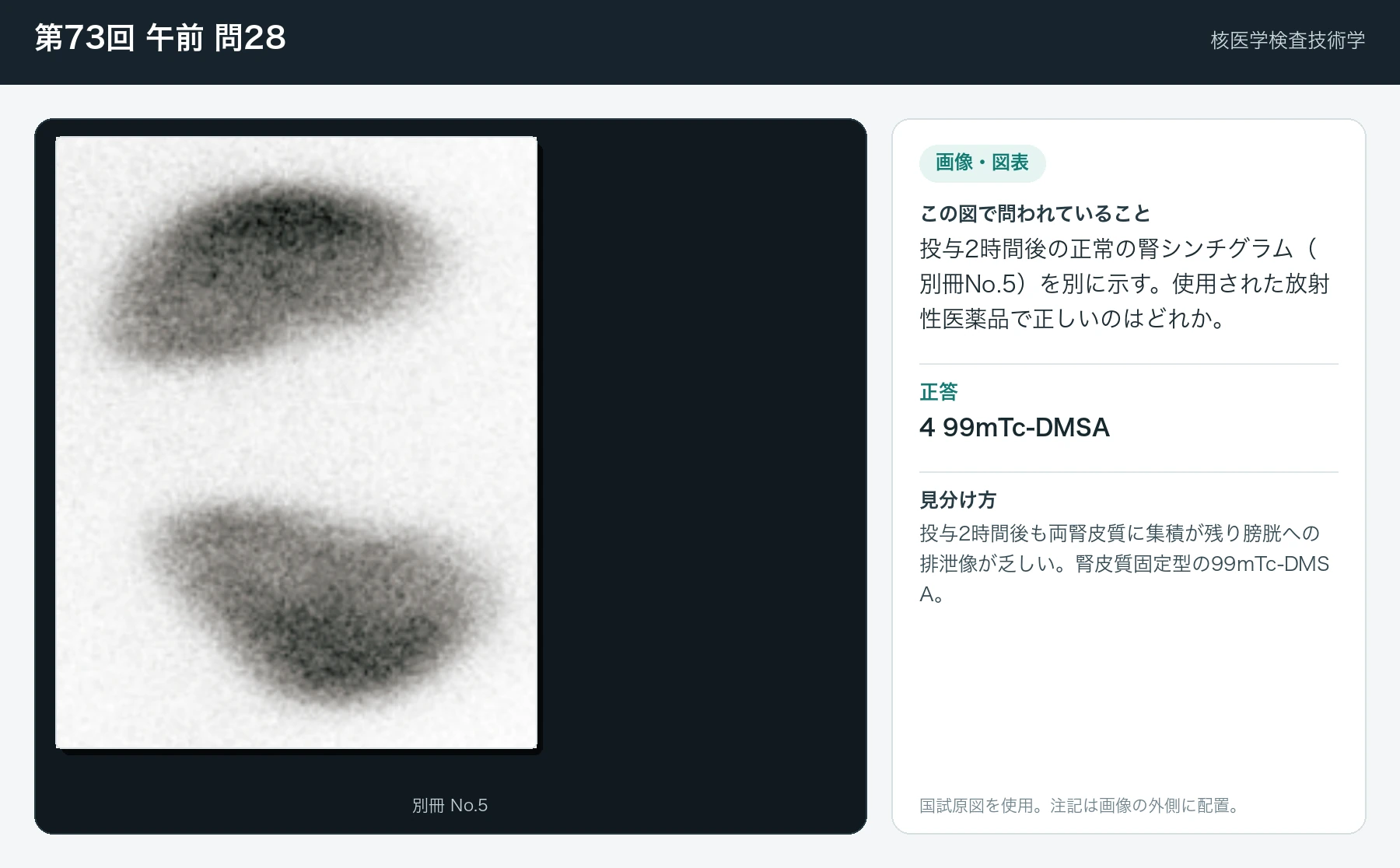 第73回 午前 問28の画像と見分け方