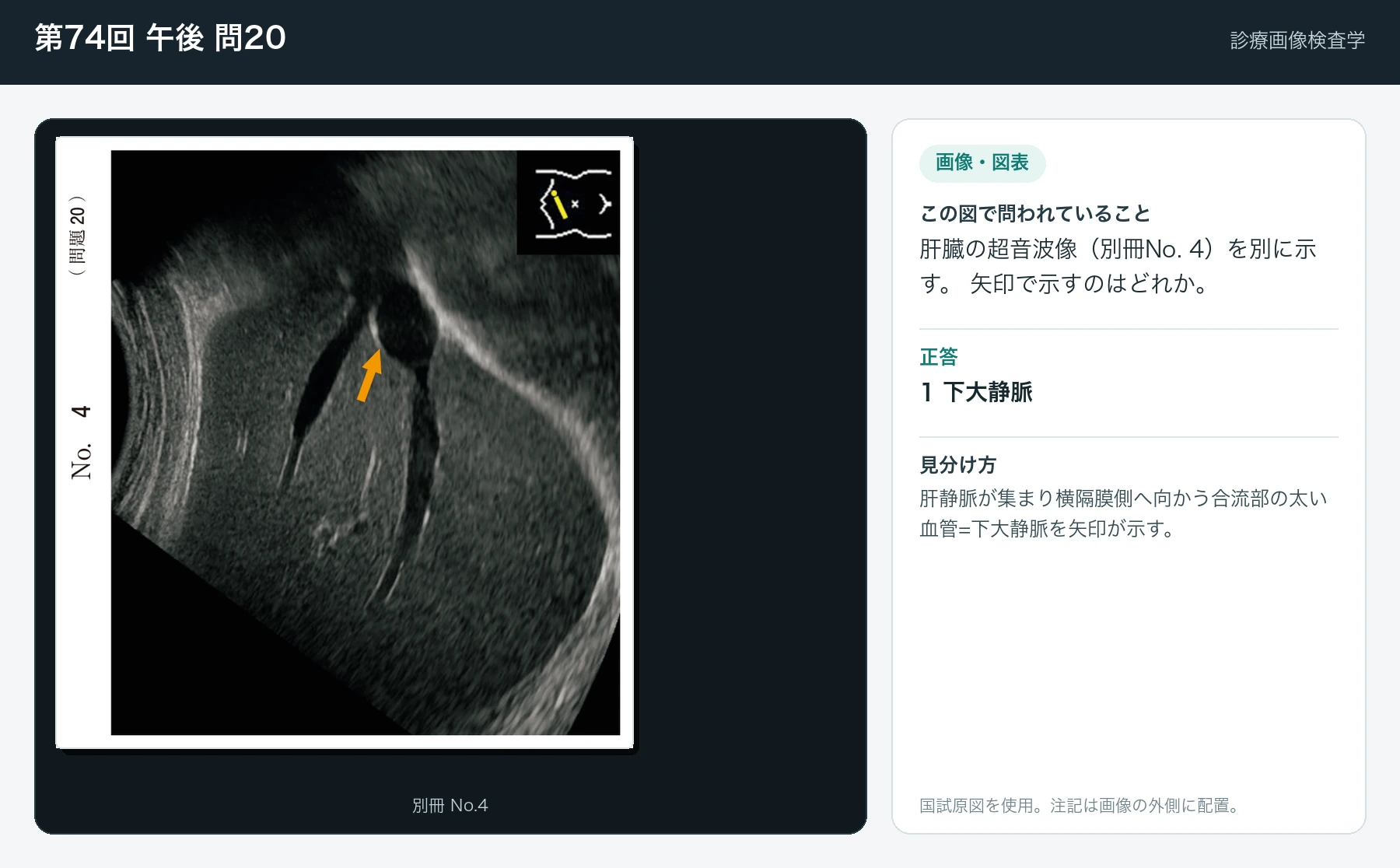 第74回 午後 問20の画像と見分け方