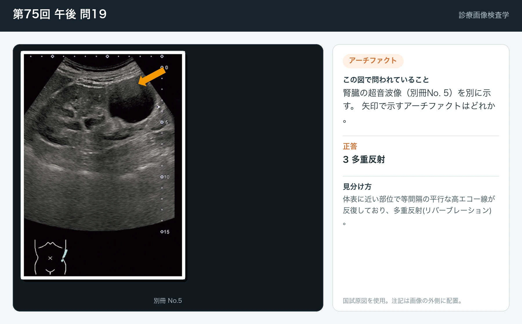第75回 午後 問19の画像と見分け方