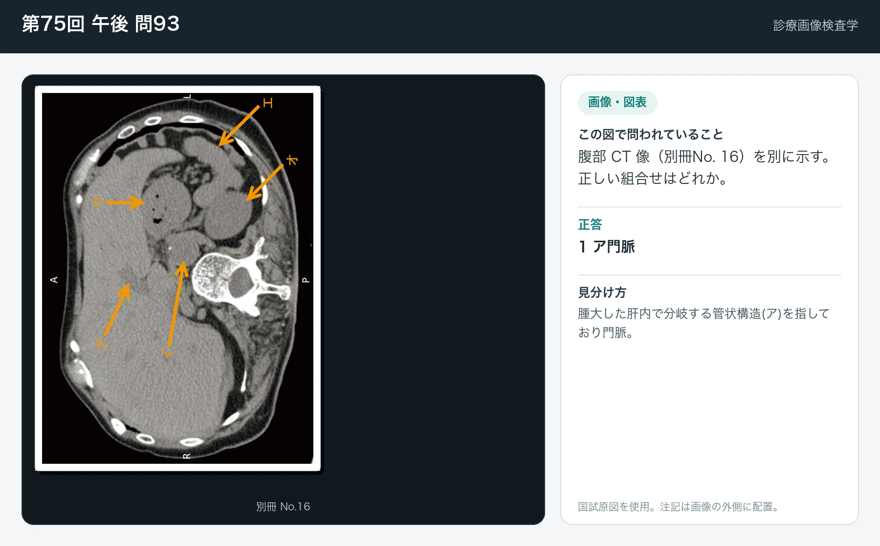 第75回 午後 問93の画像と見分け方