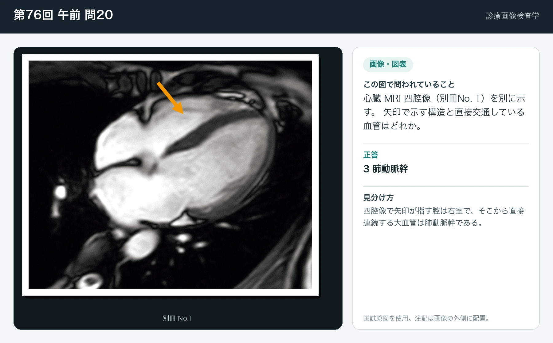 第76回 午前 問20の画像と見分け方