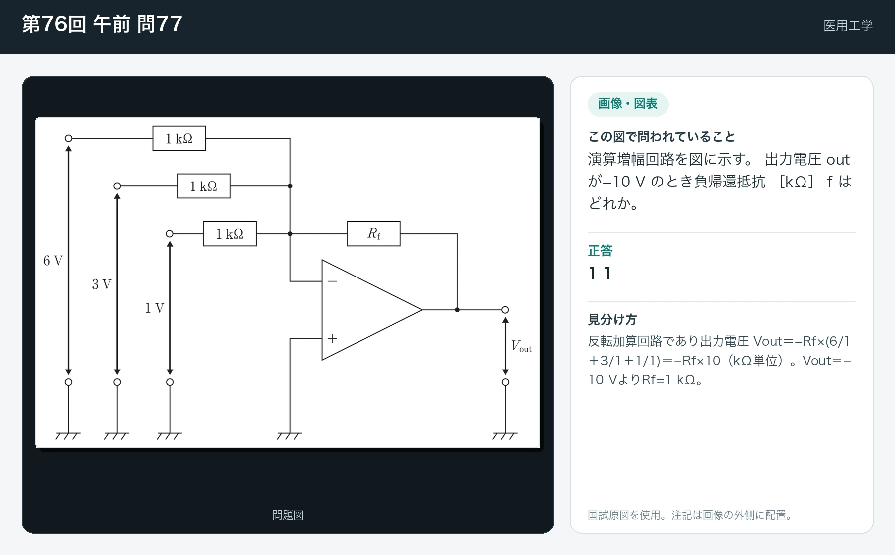 第76回 午前 問77の画像と見分け方